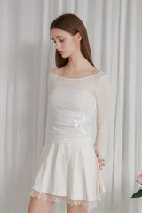 LYNN MINI SKIRT cream