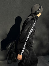 Lightweight High-Neck Side Track Wind Jacket 4color