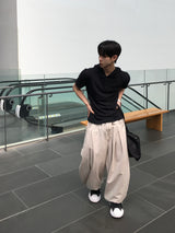 ミエルリネンカットアウトワイドパンツ 4C