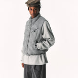 CHECKERED DOWN VEST