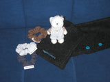 [Leg] Fuzzy button Warmer (Black)