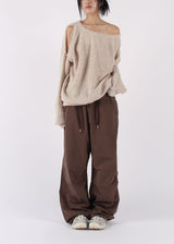 PUFFY CUTOUT KNIT