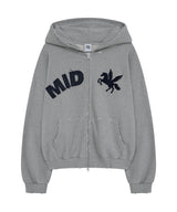 mid horse zip up (grey)