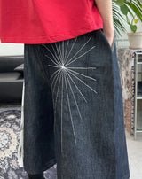 Rocky Spider Bermuda Denim Pants