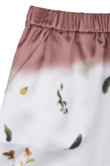 Leaf Satin Short Pants