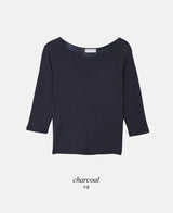 ベーシックコットン7分袖Tシャツ (5color)