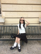 リンクル フリル トップ••♡
