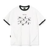 26SS★ Cats Music Ringer Short Sleeve Tee