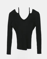 Chiron Slim Strap Off-Shoulder Knit