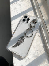 Celestial Feather Keychain