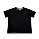 [1+1] パステルレイヤードショートスリーブTシャツ