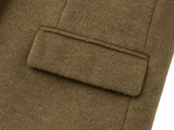 hairy quilting jacket - khaki beige 