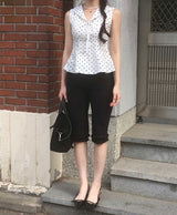 tmong sailor dot sleeveless bl