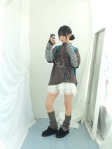 ribbon strap layer skirt