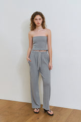 Waffle sweat pants_gray