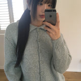 Nedic V-neck Collar Loose Fit Knit Cardigan