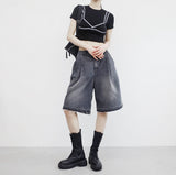 Oban Pintuck Damage Bermuda Pants