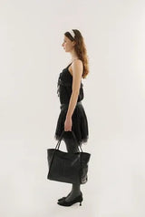 Antique lace dress - black