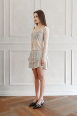 Ariel flare skirt (beige)