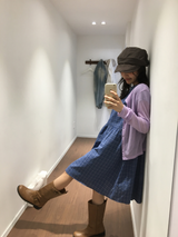 Toka Round Check Dress (3color)