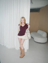 dioni shirring tee(2 color)