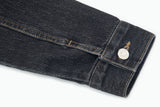 DIAGONAL CROP DENIM JACKET
