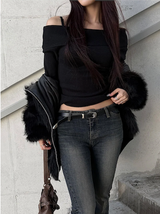 Low slim boots cut pants