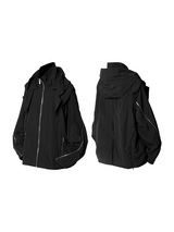 RELABEL 24AW クリサリス - コクーンブレイキング 取り外し可能マルチジップ マルチモーフ デコンストラクト パンチング ジャケット