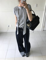 Evin Tie Knit Top