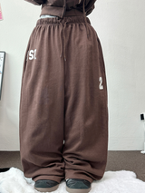 ストリートパッチワイドパンツ 🤎🤍🖤3COLOR