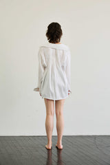 LUMINOUS OVERSIZED SHIRT / WHITE