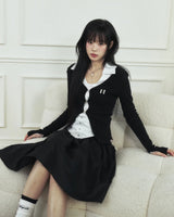 N Line Hook Waffle Cardigan
