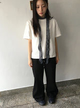 フィリーズリベットシボリバンディングブーツカットパンツ