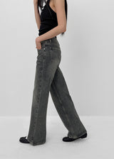 [MADE] Niche Washed Bootcut Denim Pants