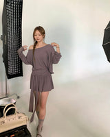 エッセンシャルワンショルダーTシャツ
