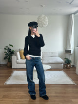low brush denim