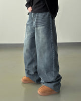 Fadel classic washing wide denim