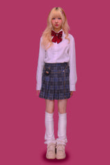 チェーンバッグチェックスカート (2color)