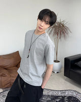 エンディ高密度クロップ半袖Tシャツ