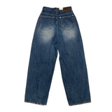 Denim damage pants