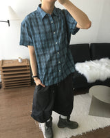 ミュートチェックショートスリーブシャツ