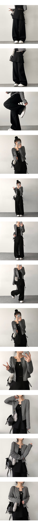 Elo ストリング ラップスカート バンドウエストパンツ