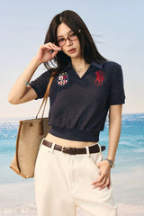 Textured Towel Fabric Polo Shirt