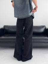UO Washed Semi-Bootcut Flare Denim Pants