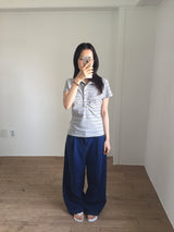 Back - Banding Wide Denim (1color)