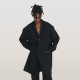RELABEL 23AW デコンストラクトパッチワークファブリックロングコート