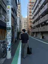 ワッフル ヘンリーネック ロングスリーブ Tシャツ