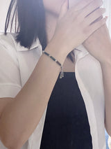 All surgical steel bamboo cylinder bracelet