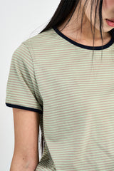 ストライプリンガーTシャツ
