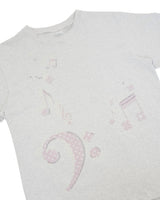 ドレミTシャツ / white melange